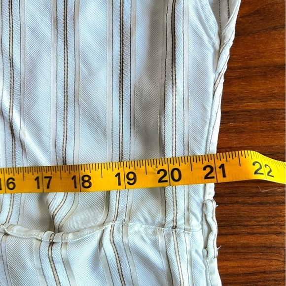 CO Ivory Striped Shirtdress no belt size smalll - Picture 15 of 16
